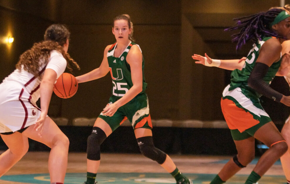 Cane’s Karla Erjavec, a 5-10 Senior Guard from Croatia.